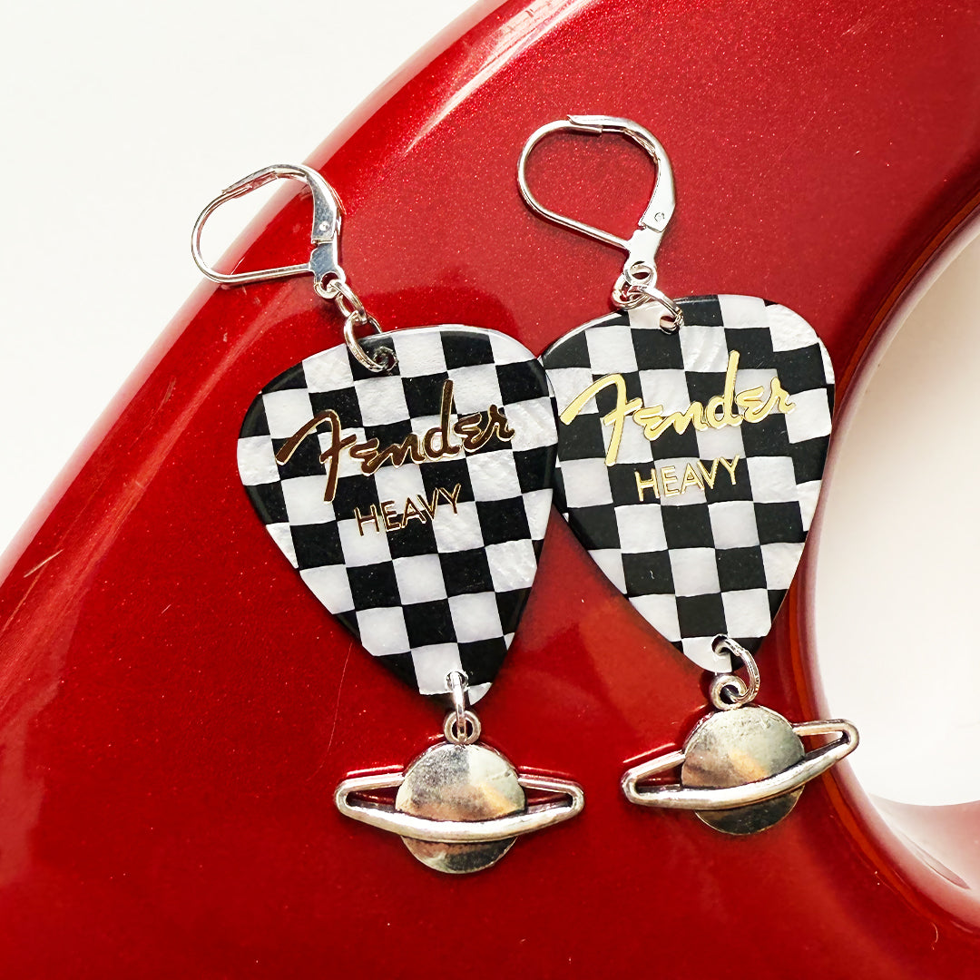 Abduction Guitar Pick Earrings