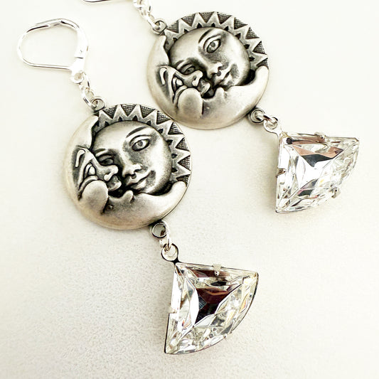 Luna Sol Earrings Silver