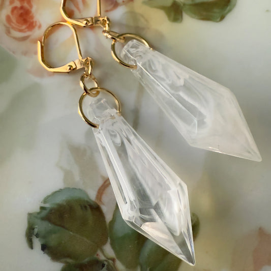 Quartz Like Point Earrings MAXI