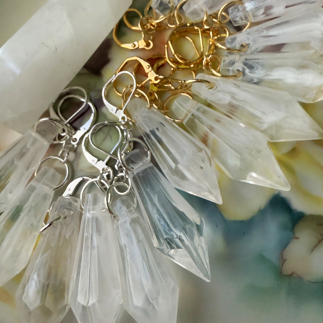 Quartz Like Point Earrings MAXI