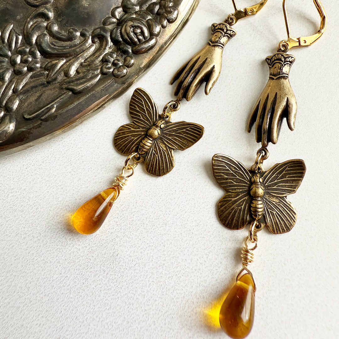 Connection Butterfly Drop Earrings