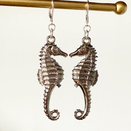 Atomic Seahorse Earrings