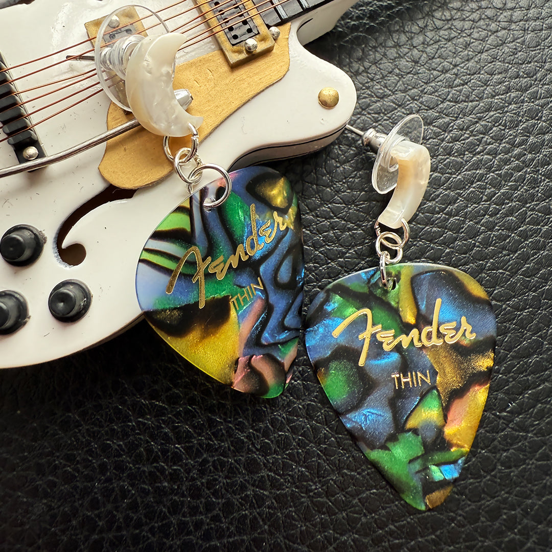 Moon Stud Guitar Picks (Bright Abalone)