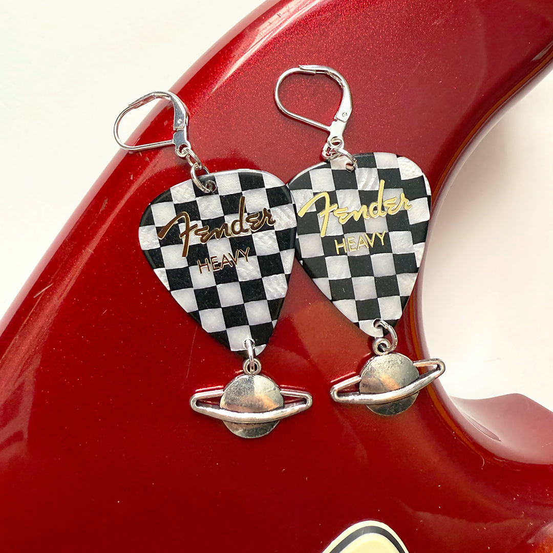 Abduction Guitar Pick Earrings