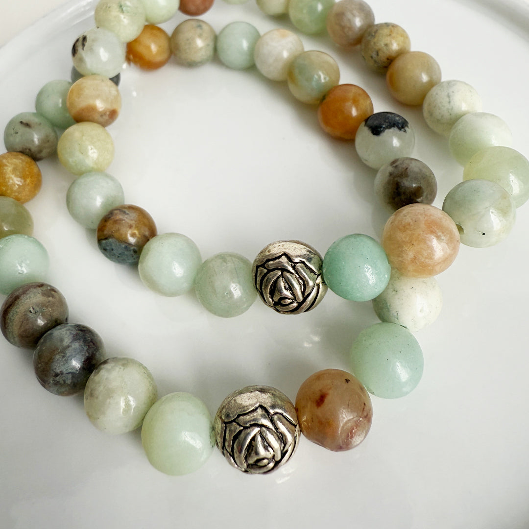 Desert Rose Amazonite Stretch Bracelet