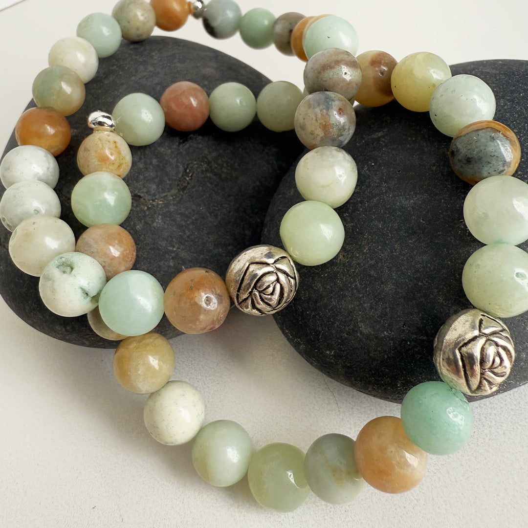 Desert Rose Amazonite Stretch Bracelet