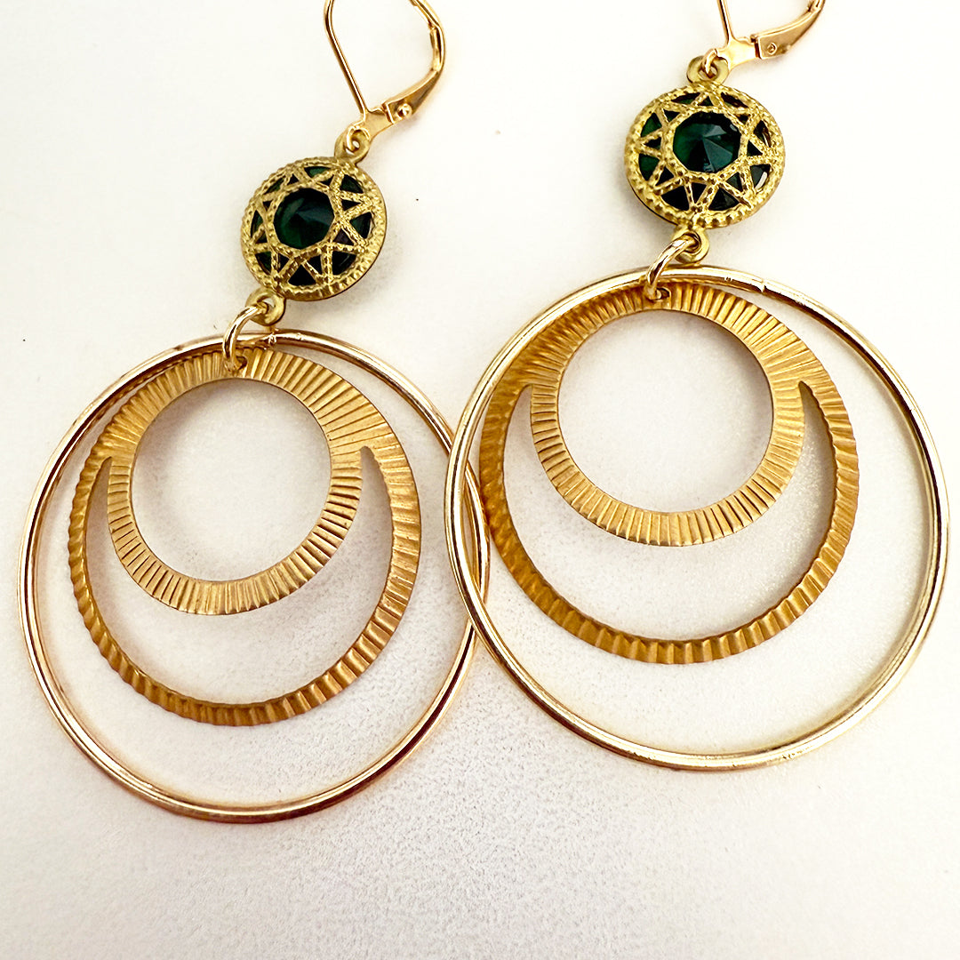 Luna Luz Hoop Earrings