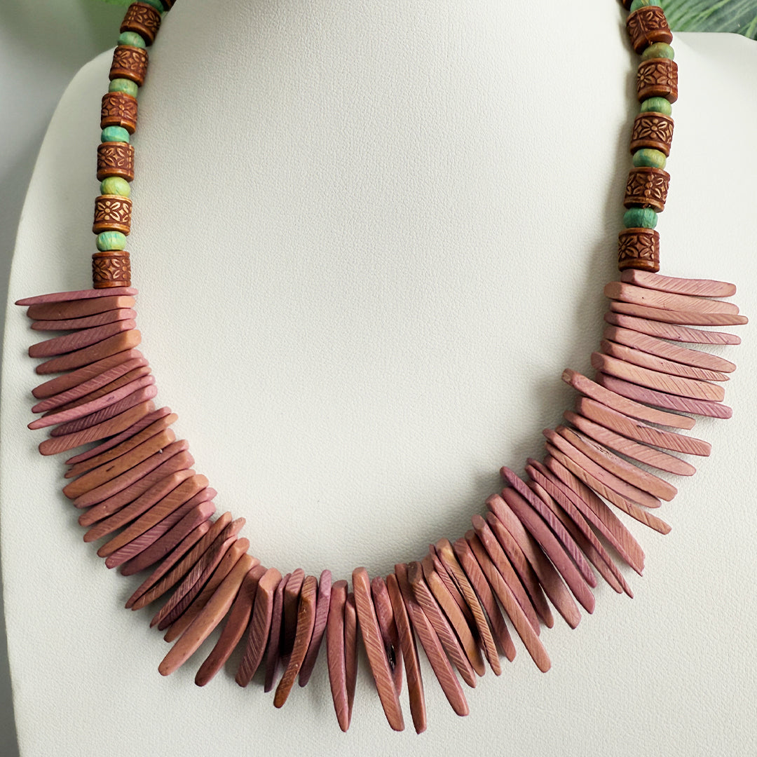 Flamingo Tiki Style Necklace