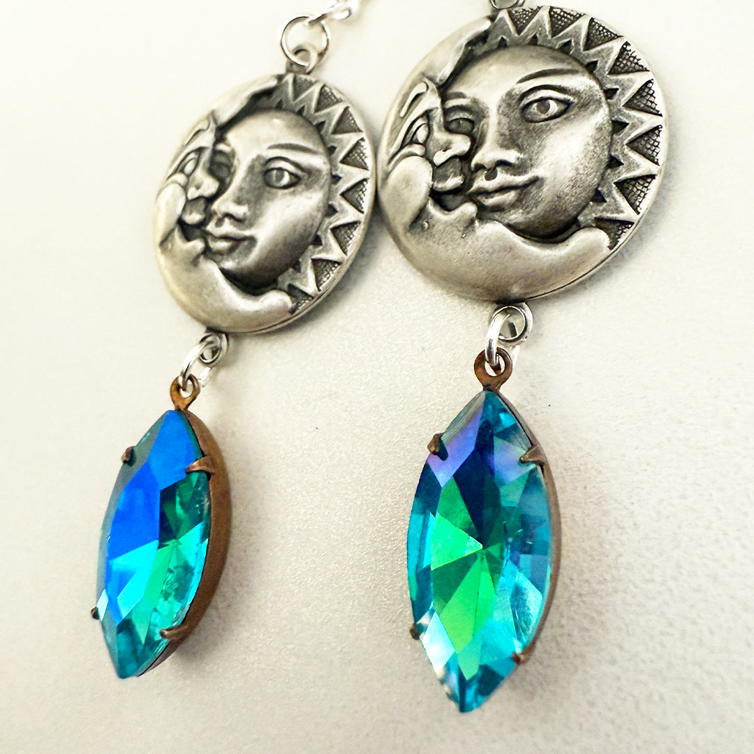 Luna Sol Earrings Silver EARTH