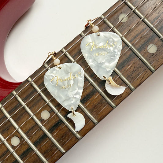 Dream Weaver Guitar Pick Earrings