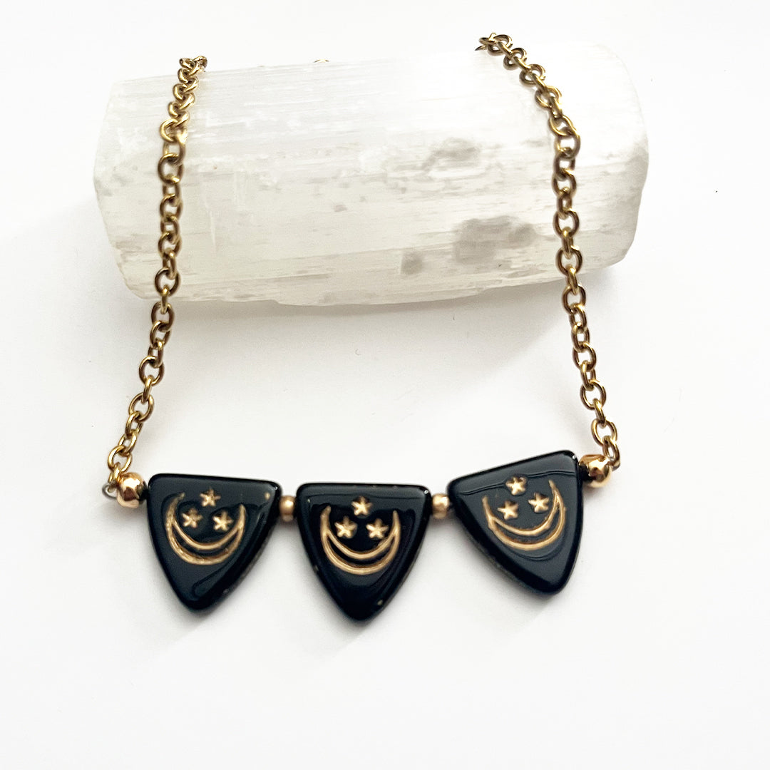 Moon Trio necklace