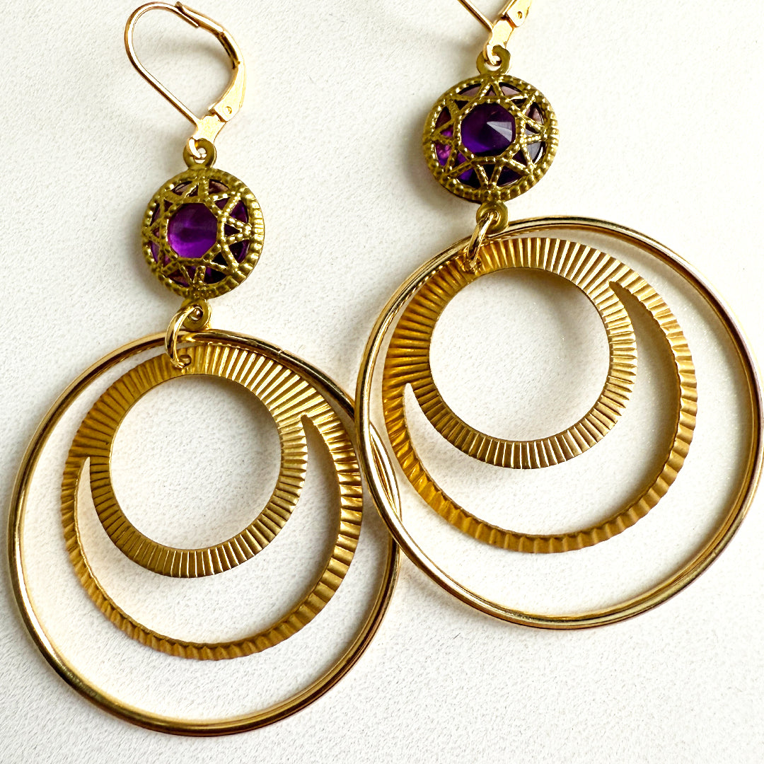 Luna Luz Hoop Earrings