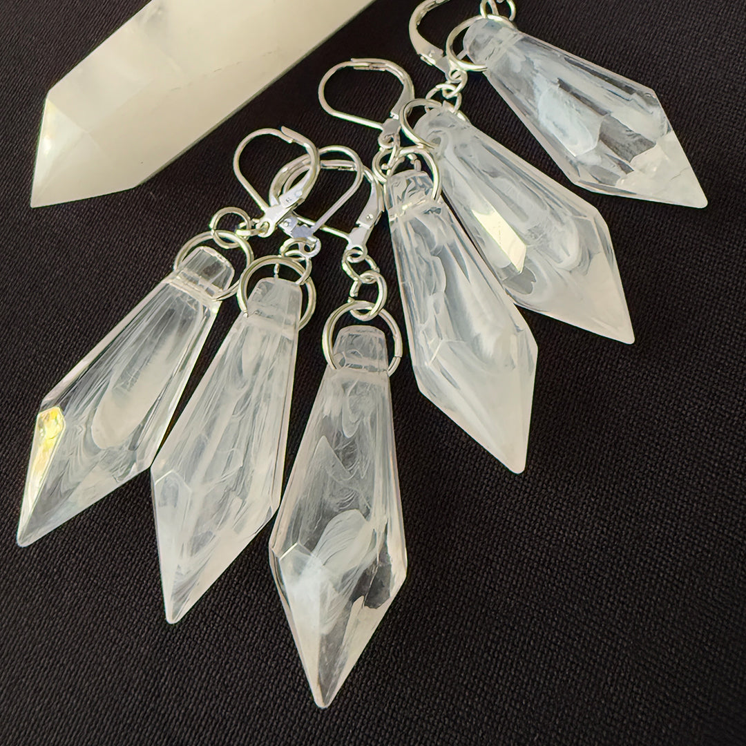 Quartz Like Point Earrings MAXI