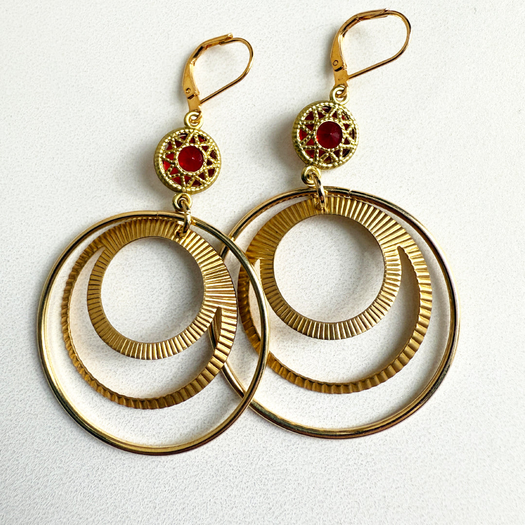 Luna Luz Hoop Earrings