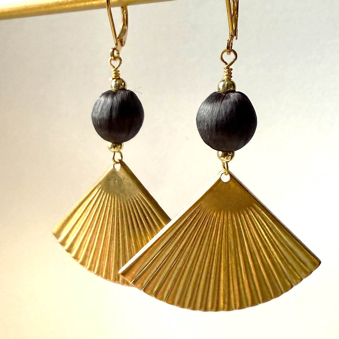 Spun Fan Earrings