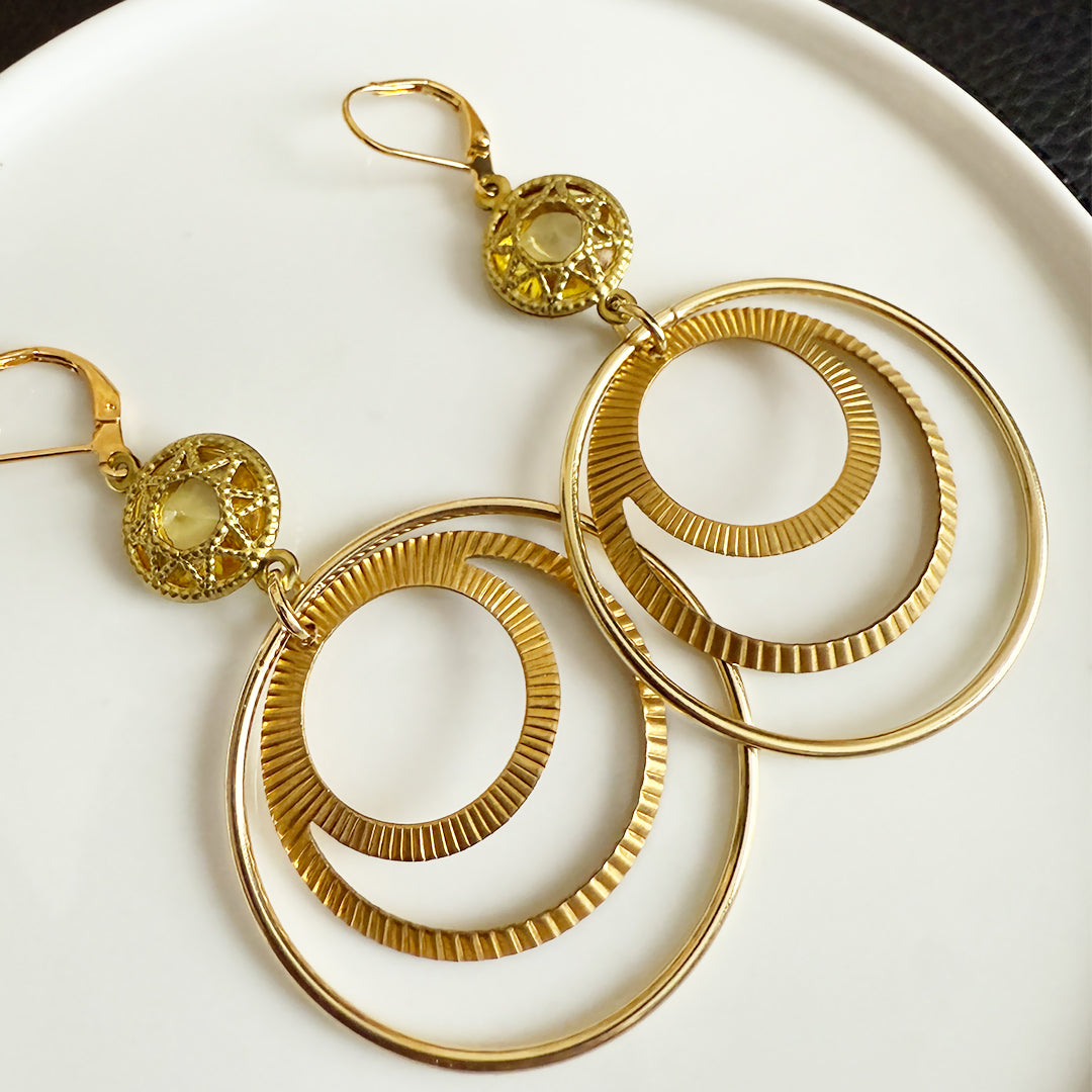 Luna Luz Hoop Earrings