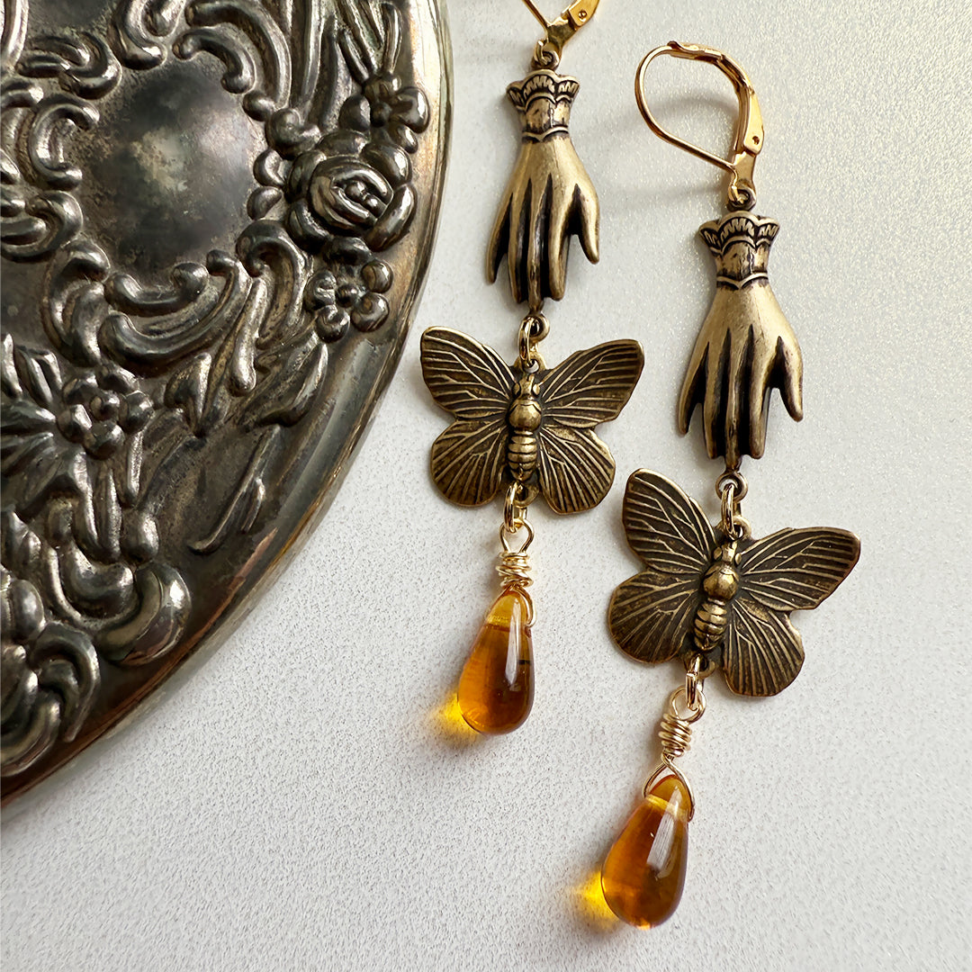 Connection Butterfly Drop Earrings